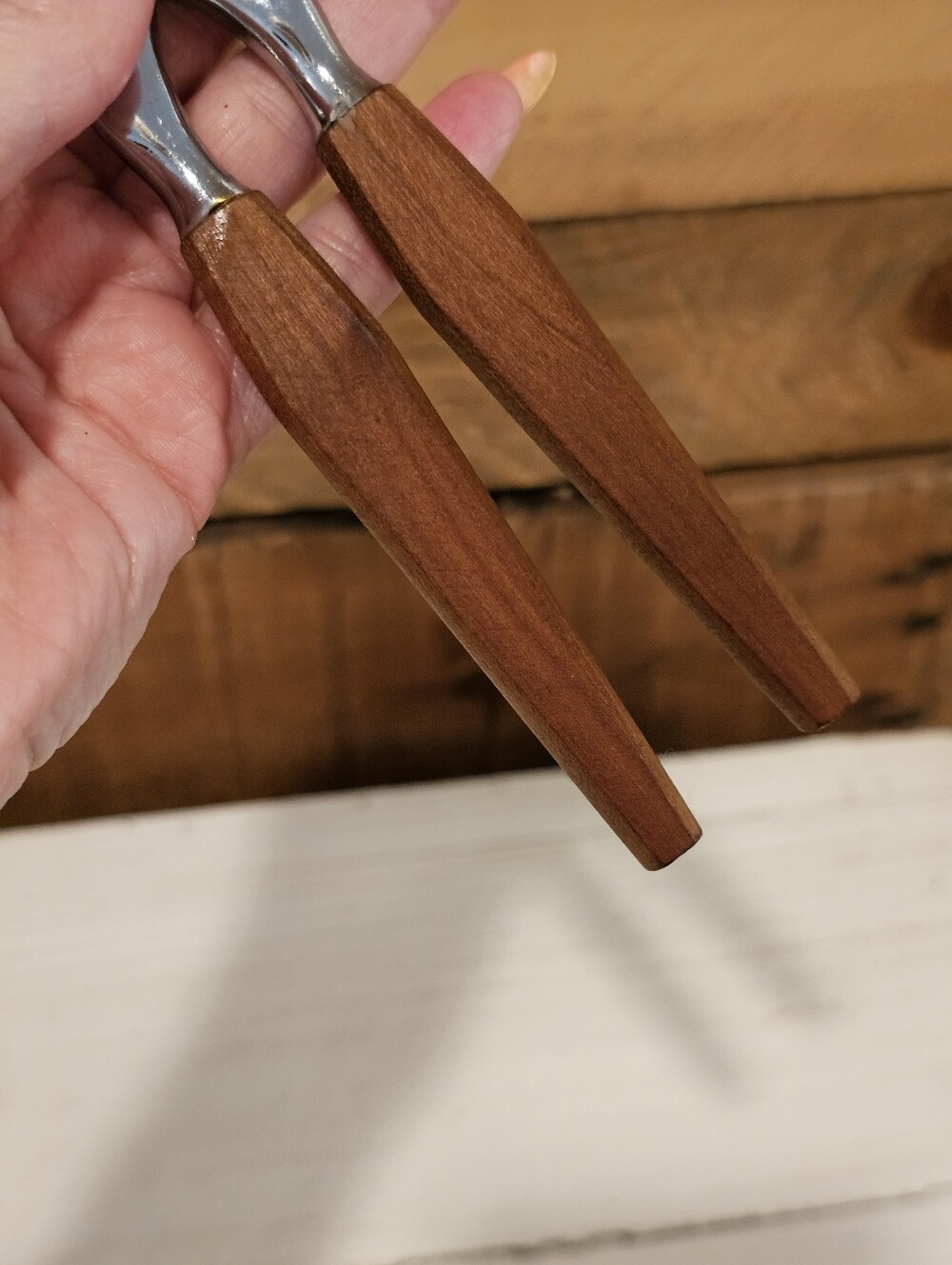 Vintage 60's Mid Century Modern Teak Wood Handled Nut/Lobster/Crab Cracker - Picture 7 of 7